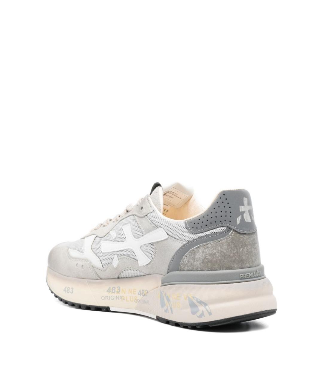 PREMIATA Серые низкие кроссовки / кеды, фото 3