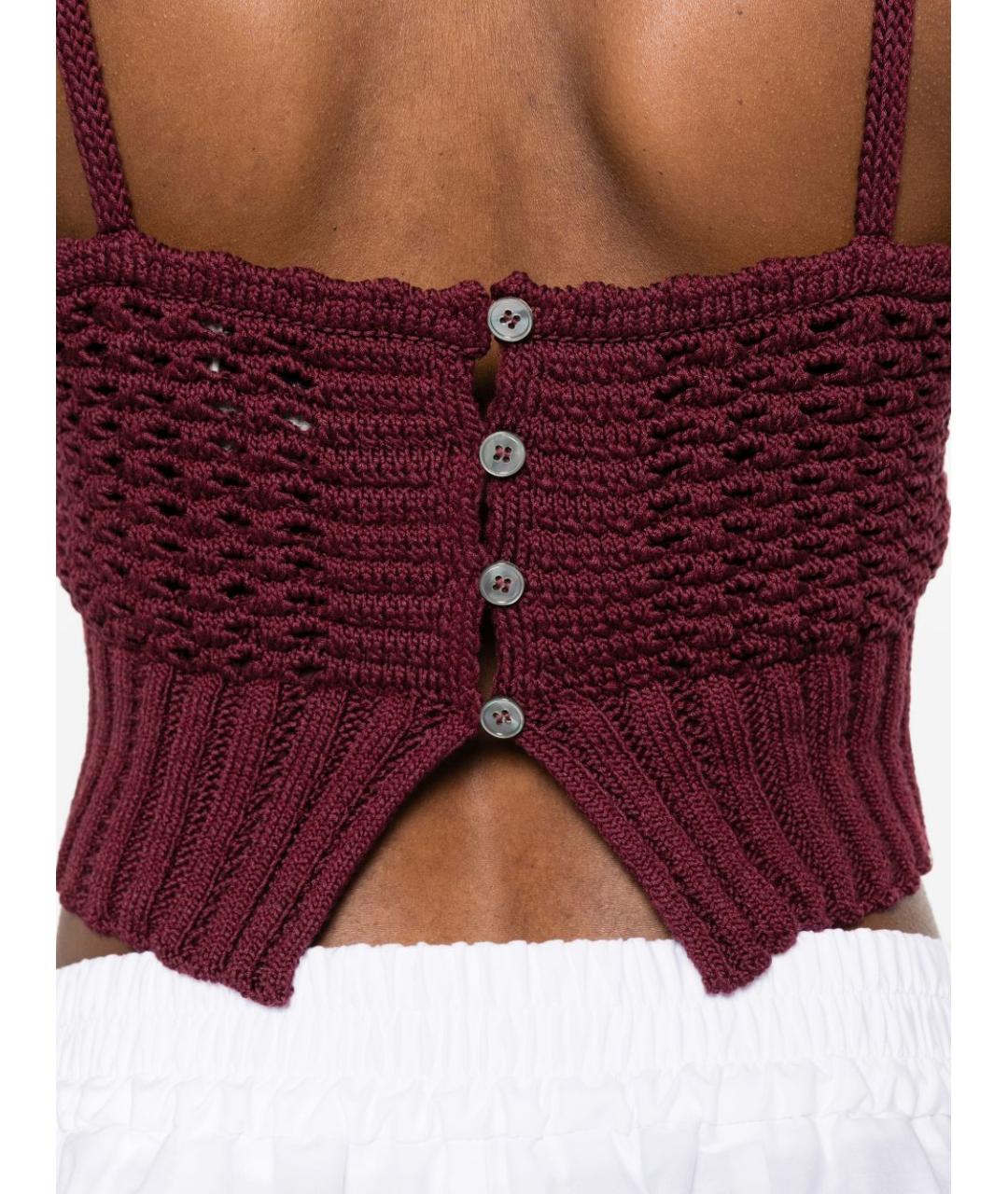 FORTE FORTE Красная хлопковая майка, фото 2