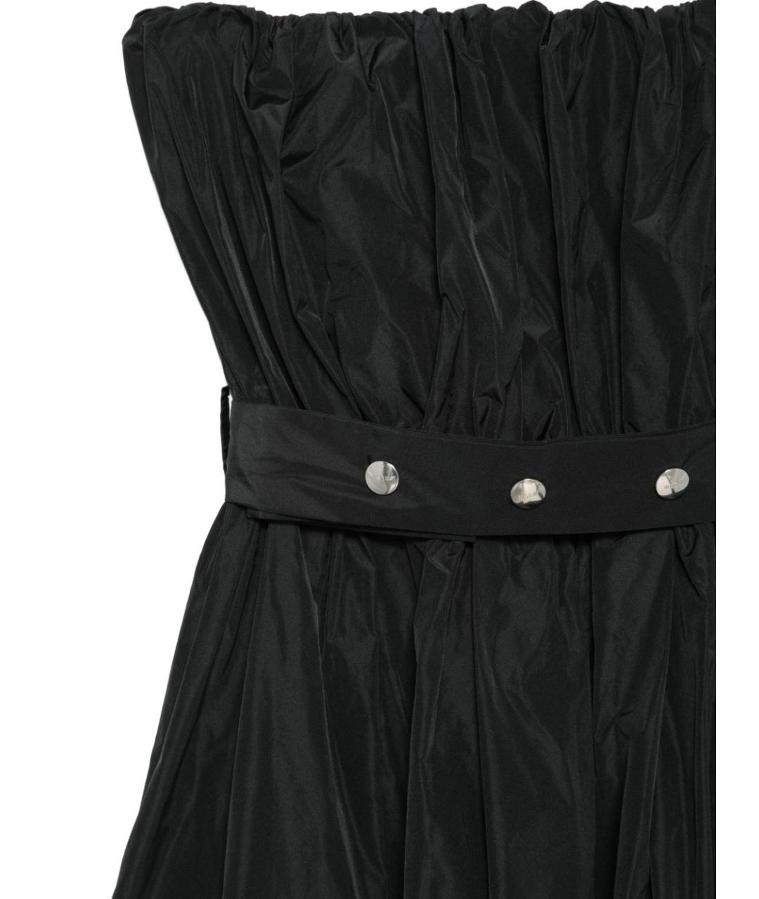 MSGM Черное полиэстеровое вечернее платье, фото 3