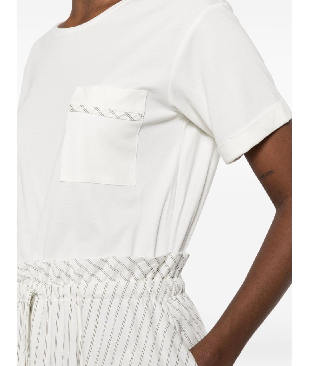 LIU JO Белое повседневное платье, фото 4