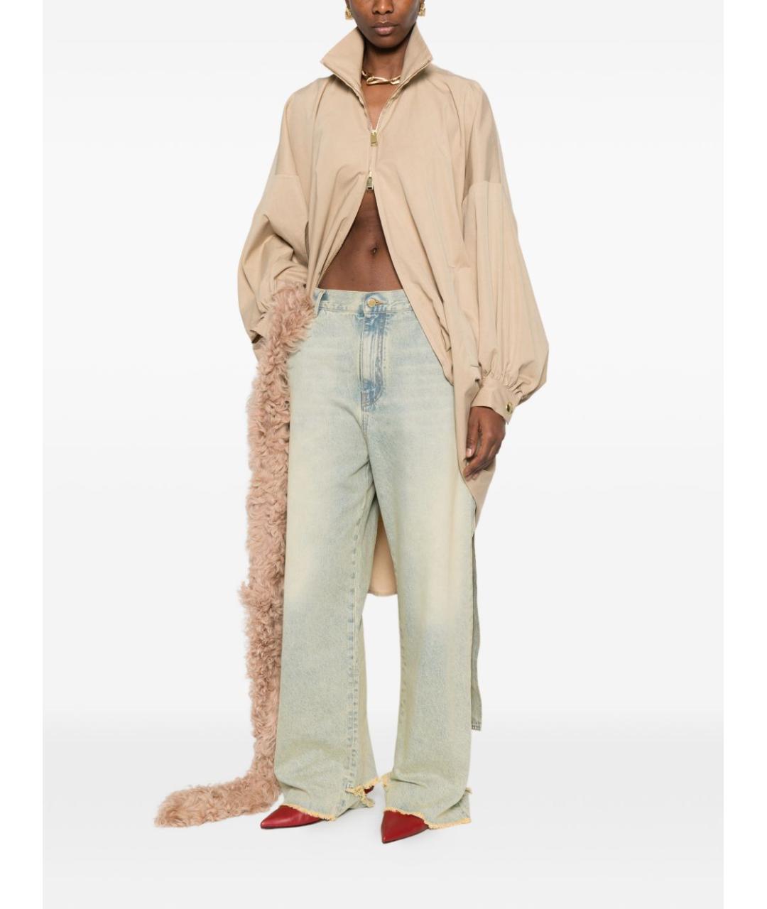 DARKPARK Голубые хлопковые прямые джинсы, фото 3