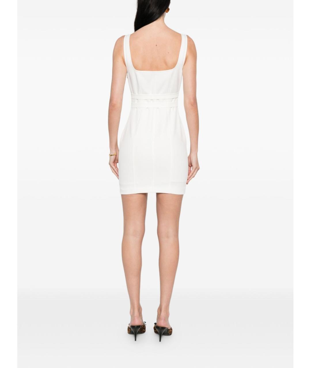 LIU JO Белое полиэстеровое повседневное платье, фото 5