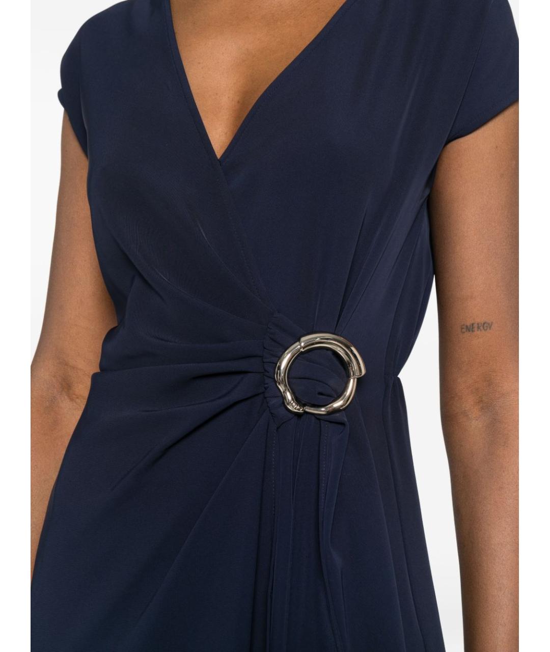 LIU JO Синее полиэстеровое платье, фото 3