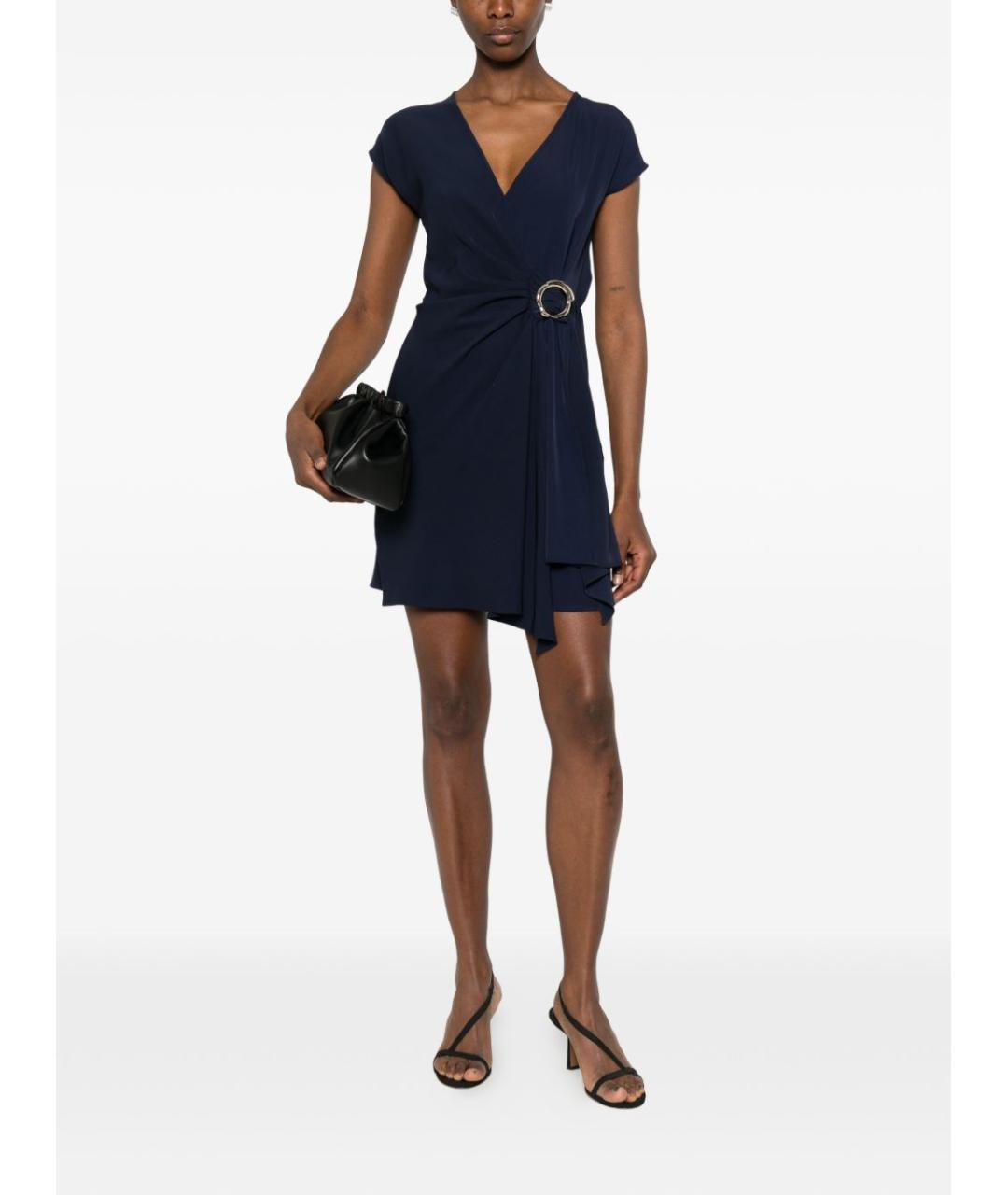 LIU JO Синее полиэстеровое платье, фото 5