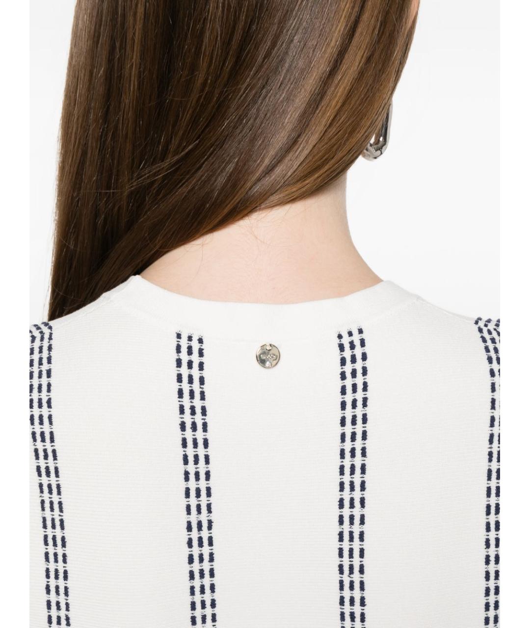 LIU JO Белое вискозное повседневное платье, фото 2