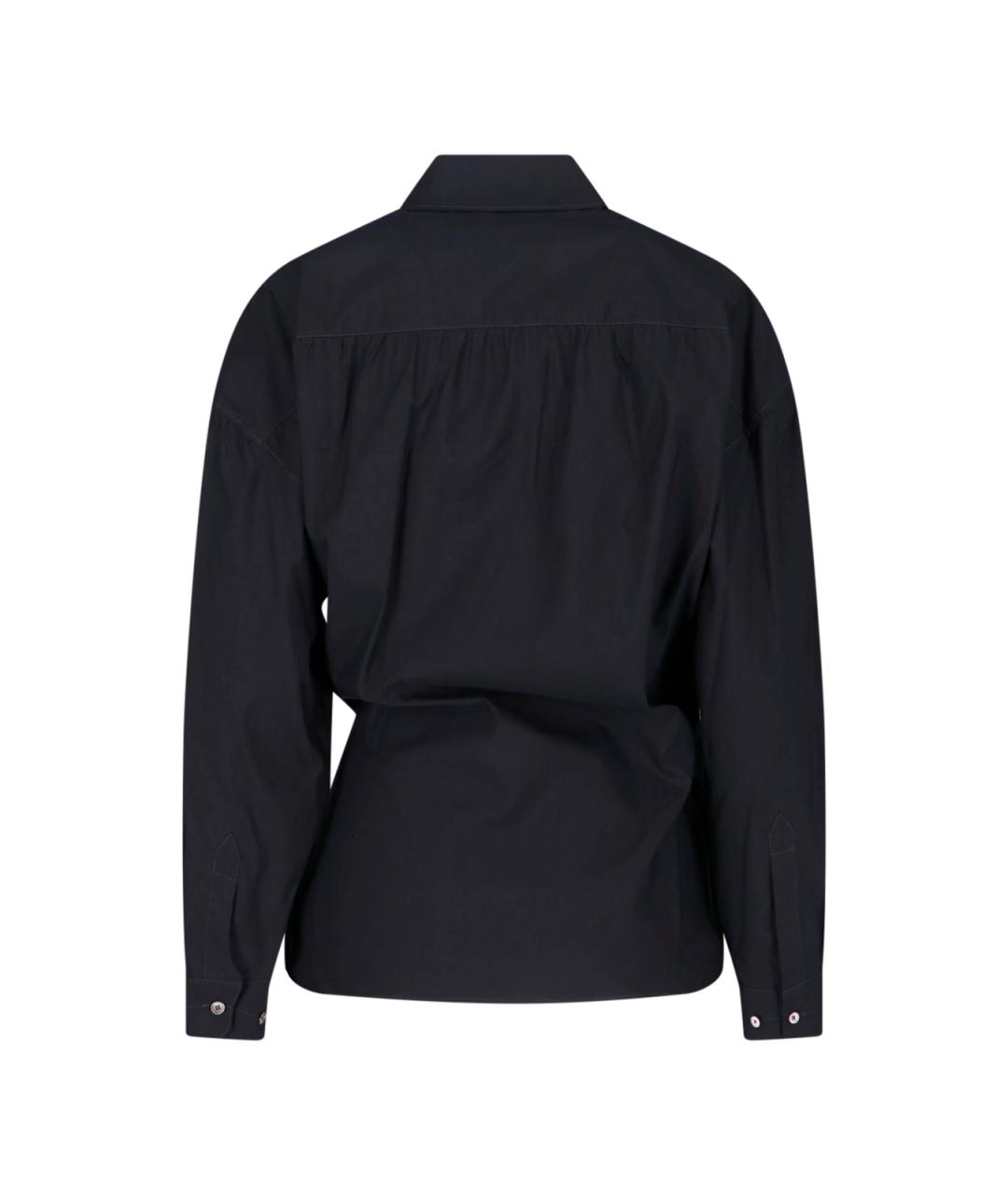 LEMAIRE Черная хлопковая рубашка, фото 2