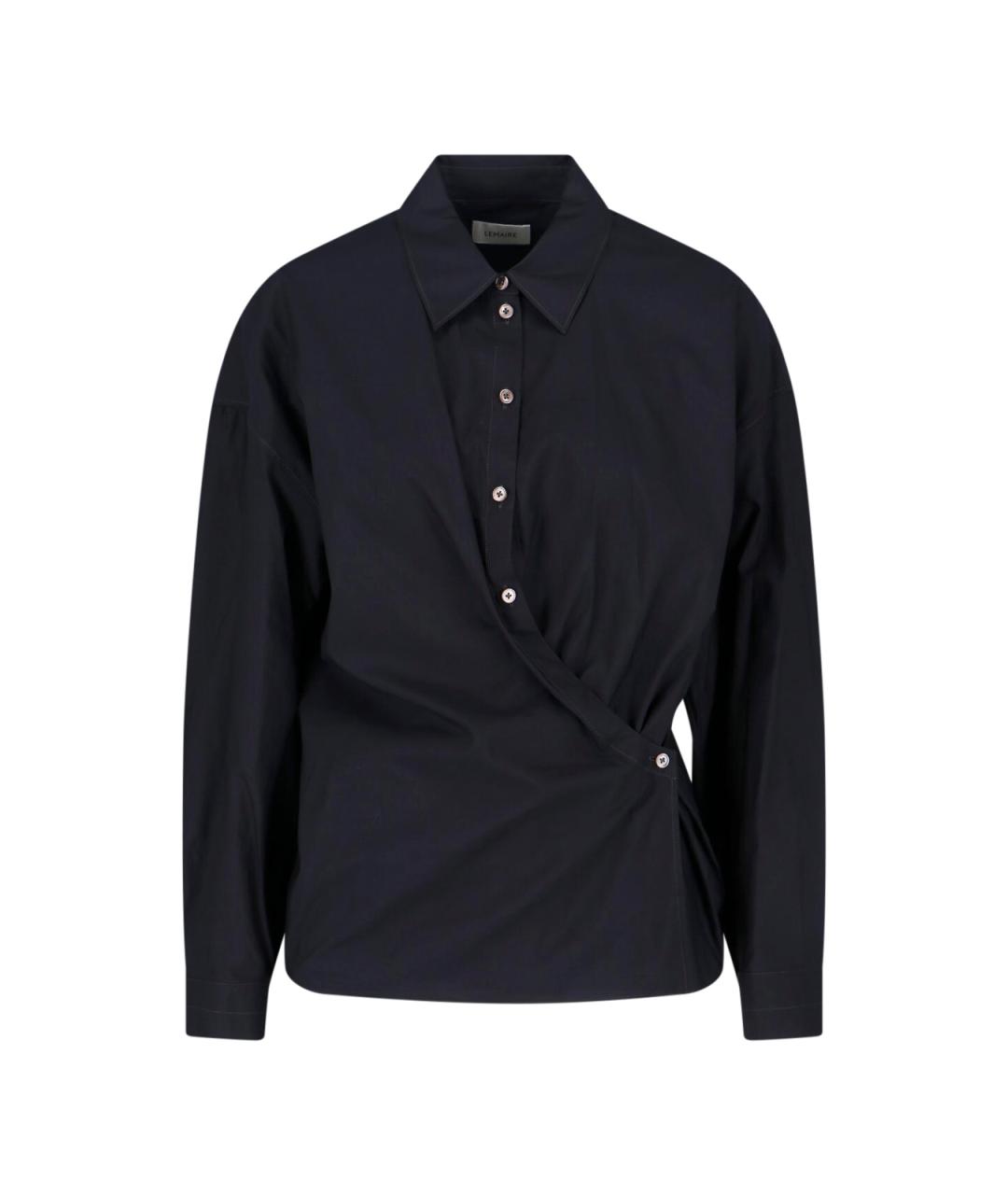 LEMAIRE Черная хлопковая рубашка, фото 1