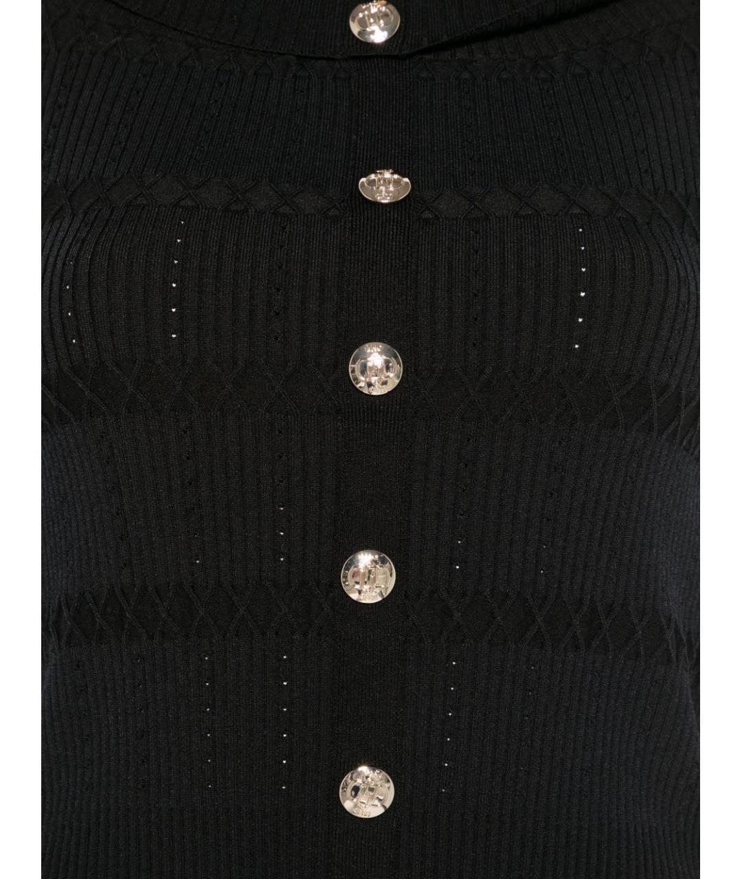 LIU JO Черная вискозная жилетка, фото 3