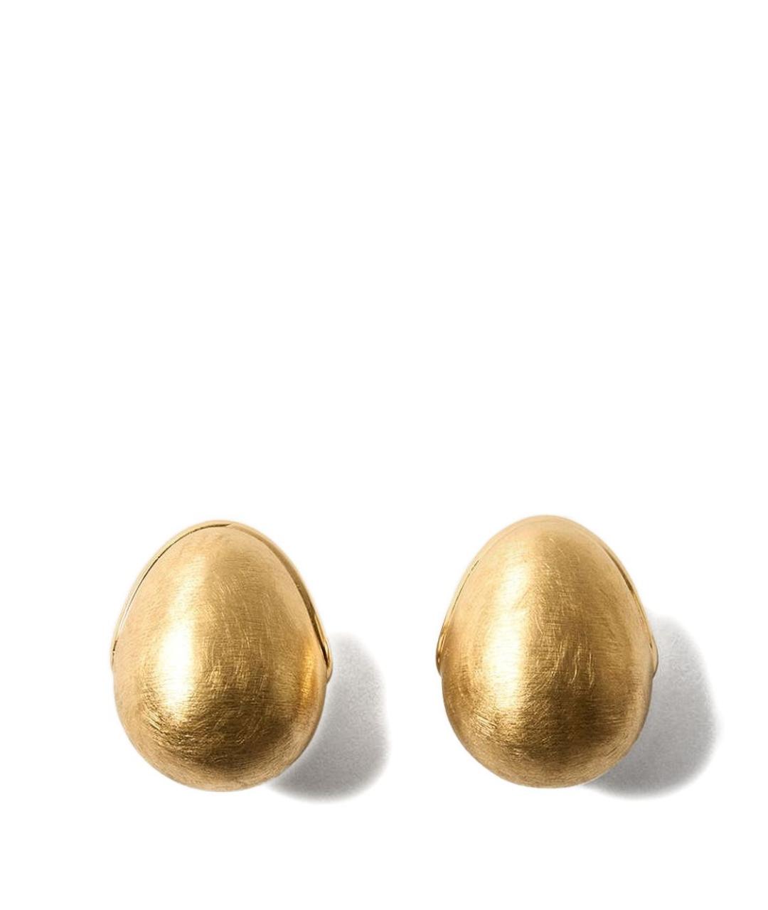 JACQUEMUS Золотые металлические серьги, фото 1