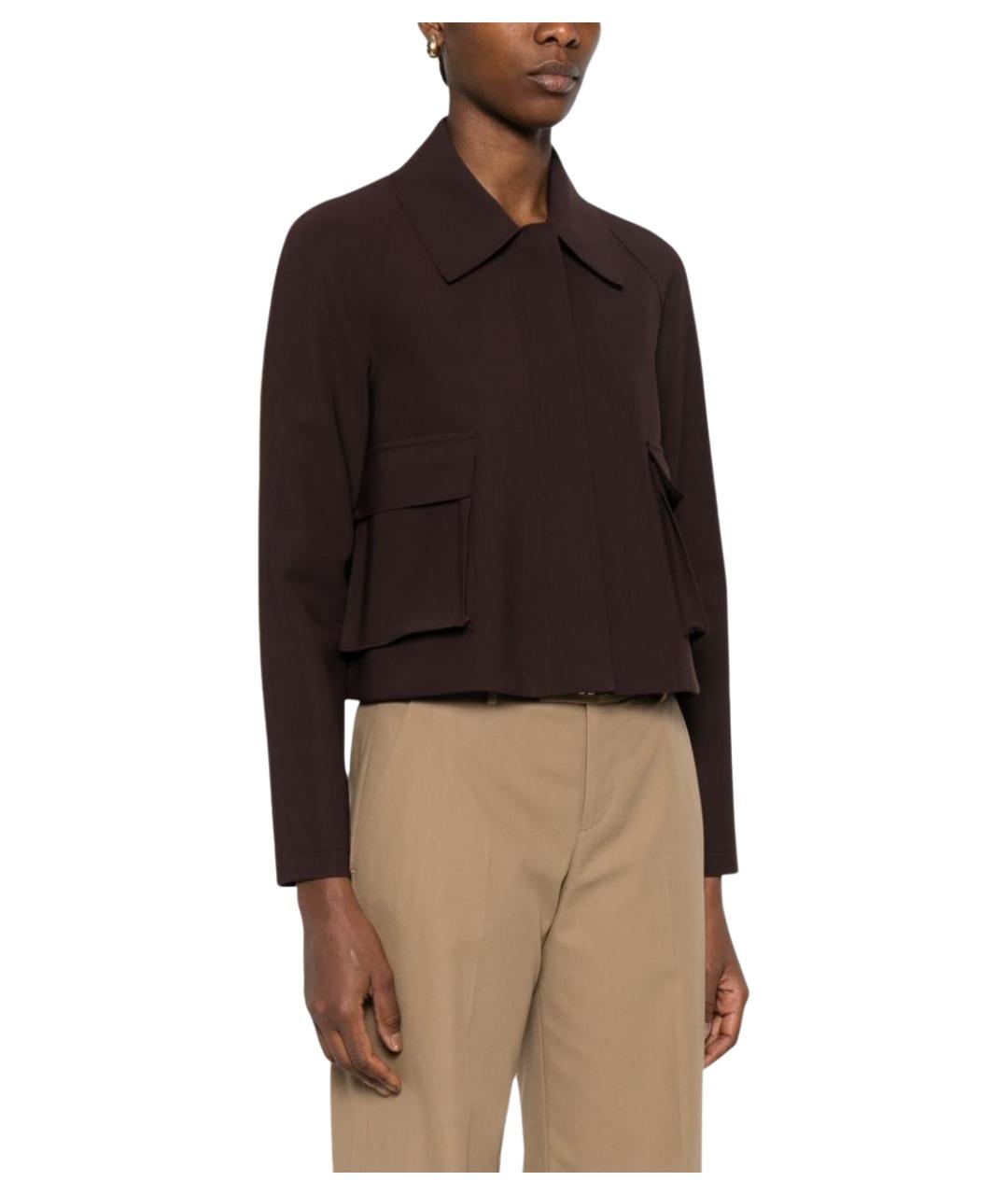 HARRIS WHARF LONDON Коричневая куртка, фото 4