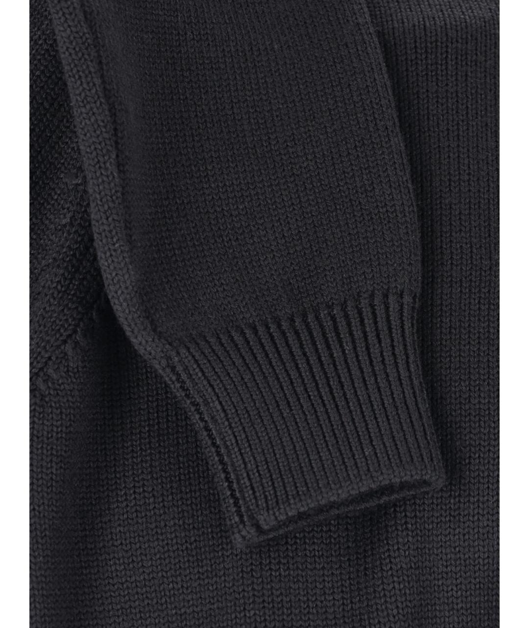 FENDI Черный шерстяной джемпер / свитер, фото 4