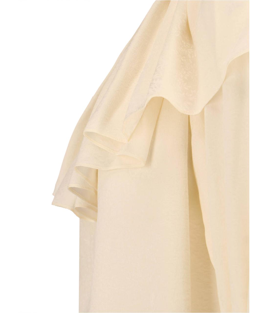 CHLOE Белая шелковая футболка, фото 4