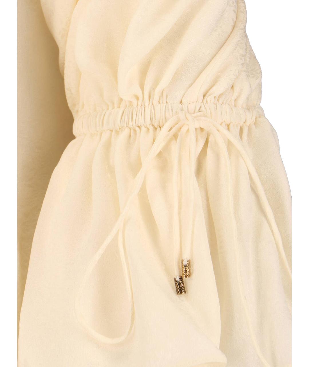 CHLOE Белая шелковая футболка, фото 5