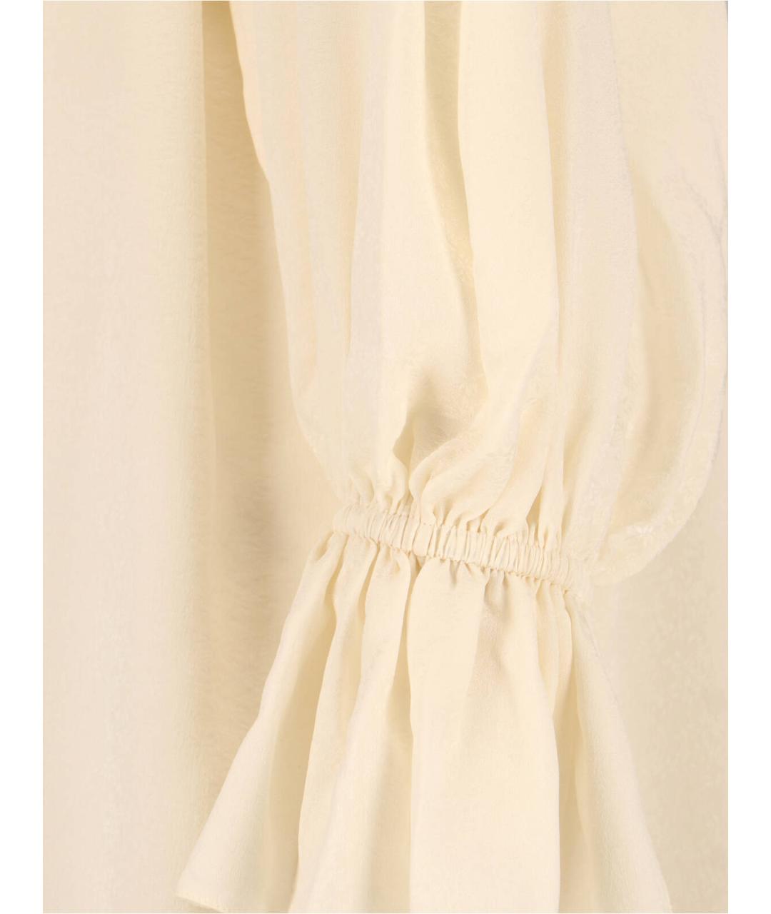 CHLOE Белая шелковая футболка, фото 3