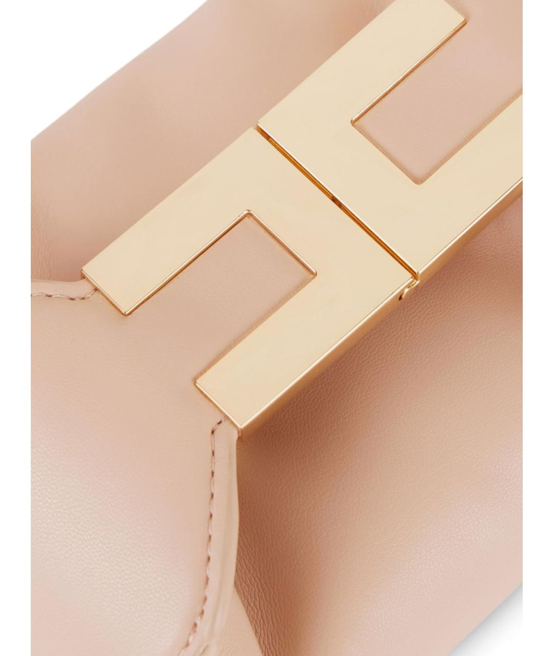 ELISABETTA FRANCHI Бежевая сумка с короткими ручками, фото 3