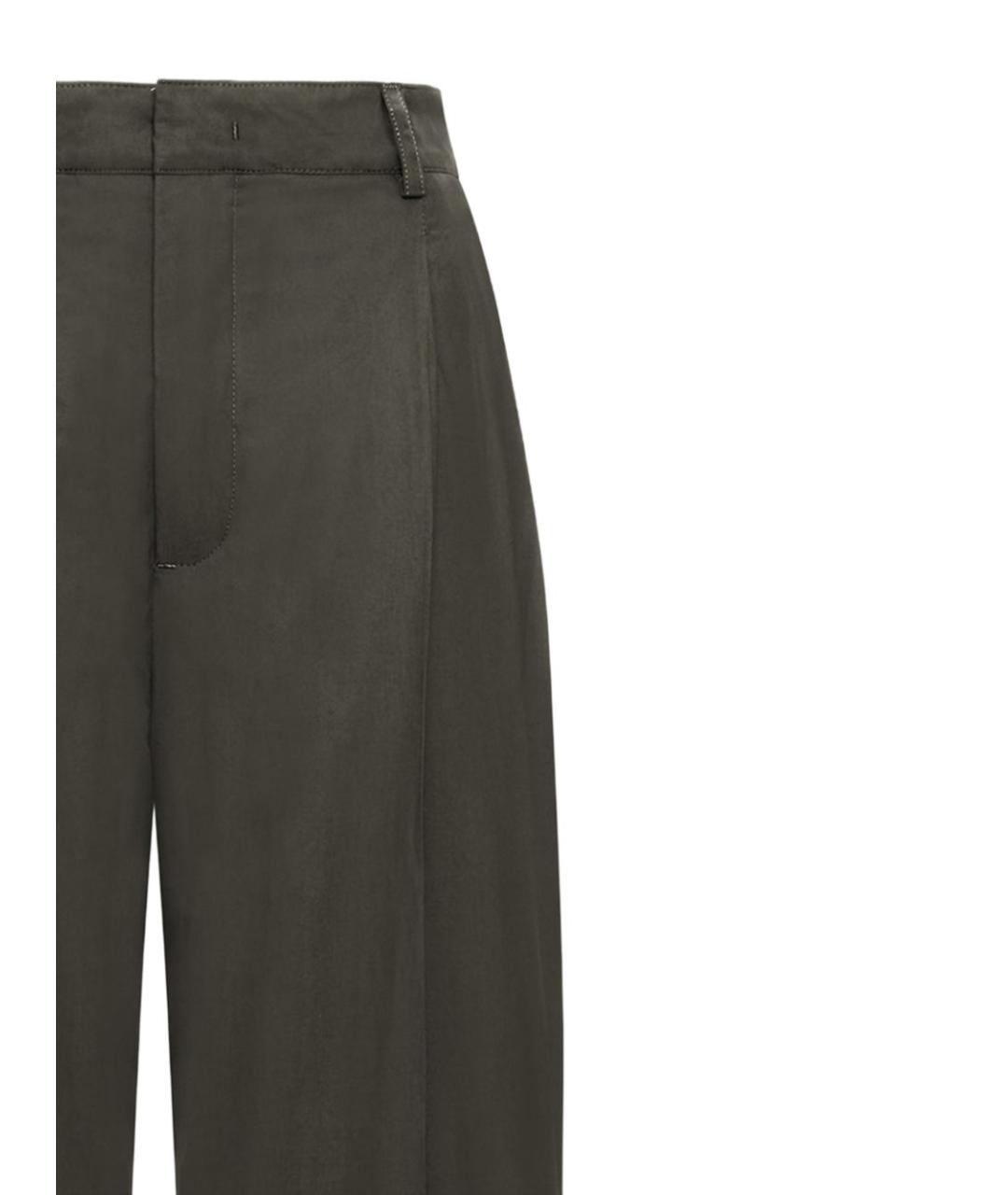 SOEUR Серые хлопковые прямые брюки, фото 2