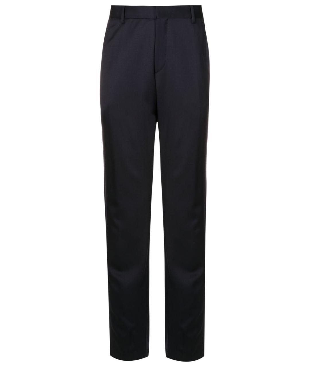 HUGO BOSS Синие шерстяные повседневные брюки, фото 1