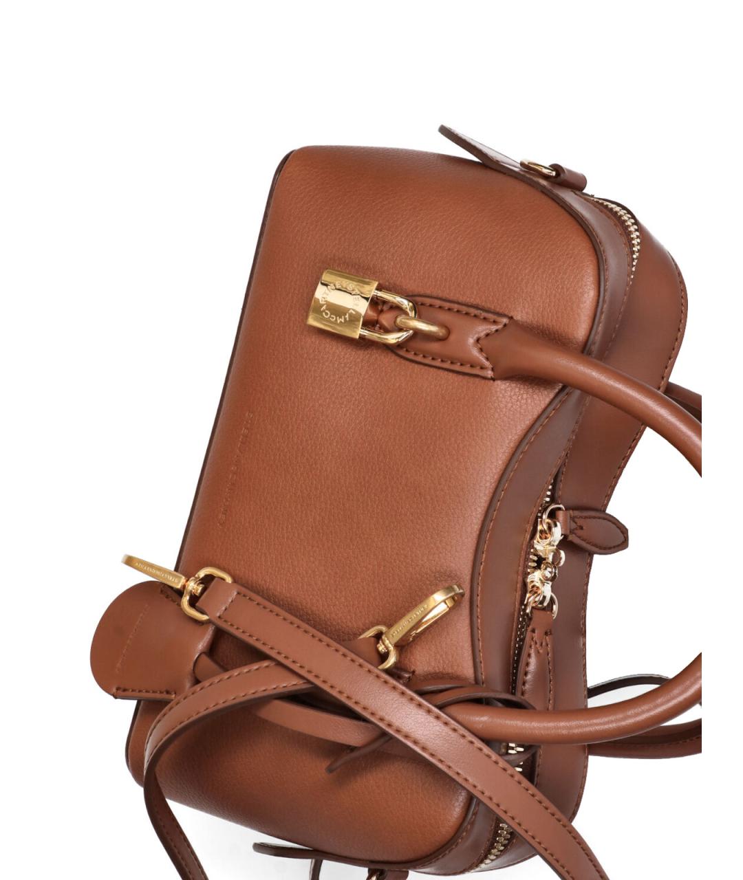 STELLA MCCARTNEY Коричневая сумка с короткими ручками из искусственной кожи, фото 4