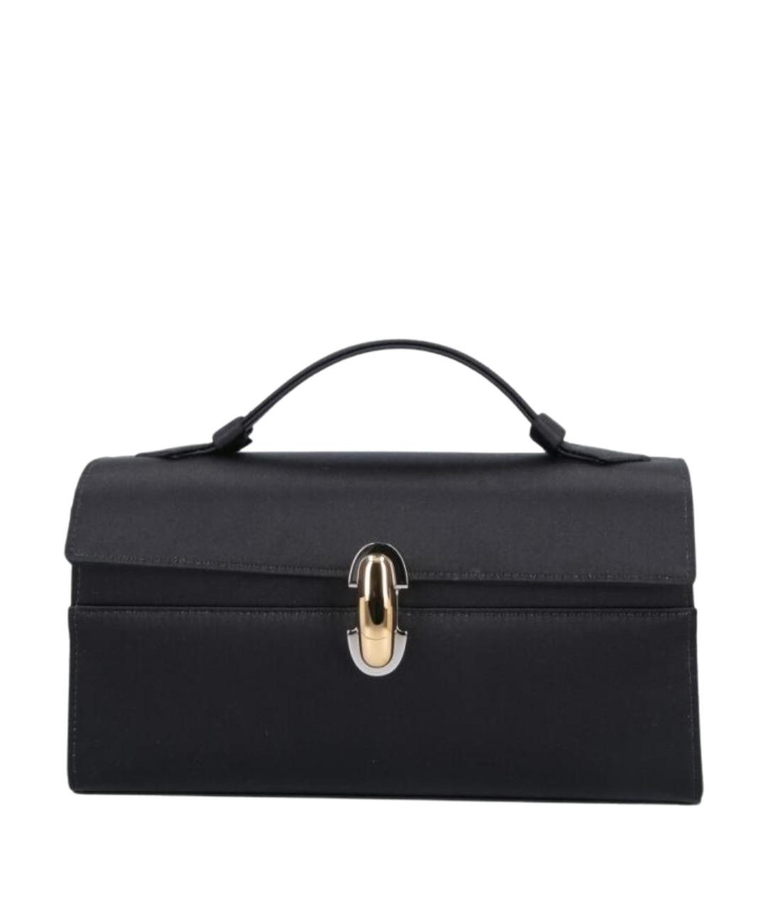 Savette Черная тканевая сумка с короткими ручками, фото 1