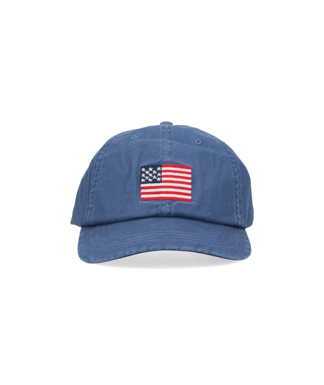 POLO RALPH LAUREN Синяя хлопковая кепка, фото 1