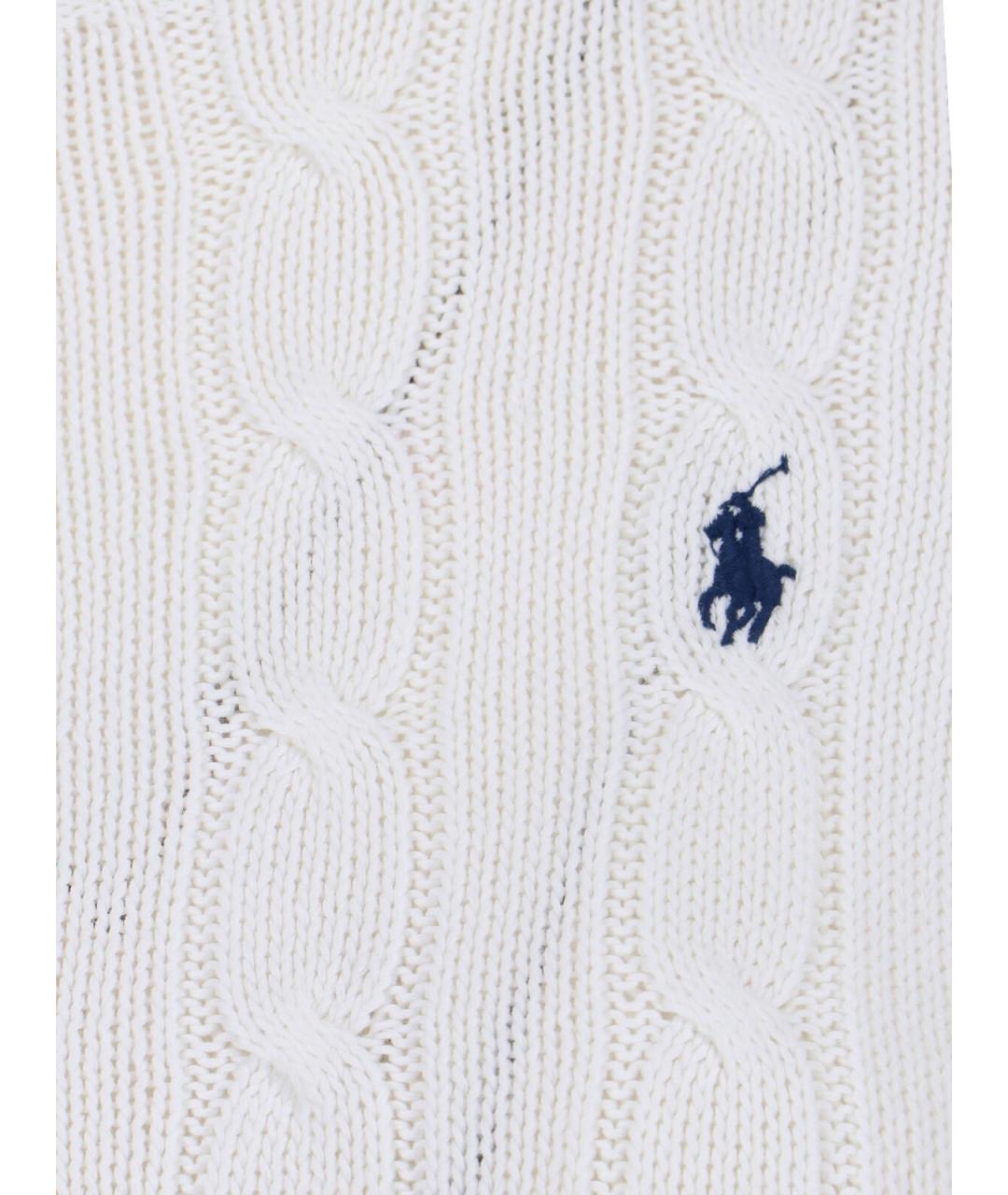 POLO RALPH LAUREN Белый хлопковый джемпер / свитер, фото 3
