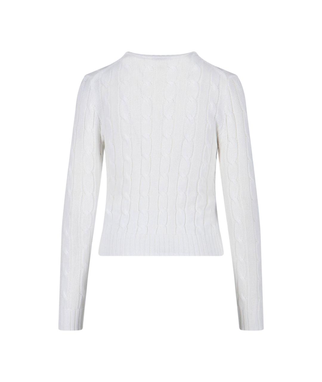 POLO RALPH LAUREN Белый хлопковый джемпер / свитер, фото 2