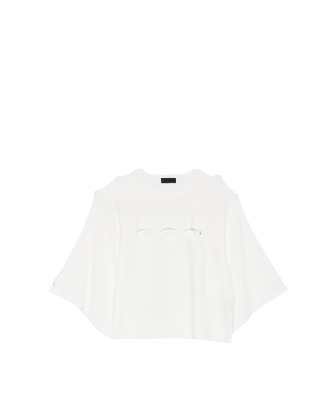 LIU JO Белая вискозная футболка, фото 4