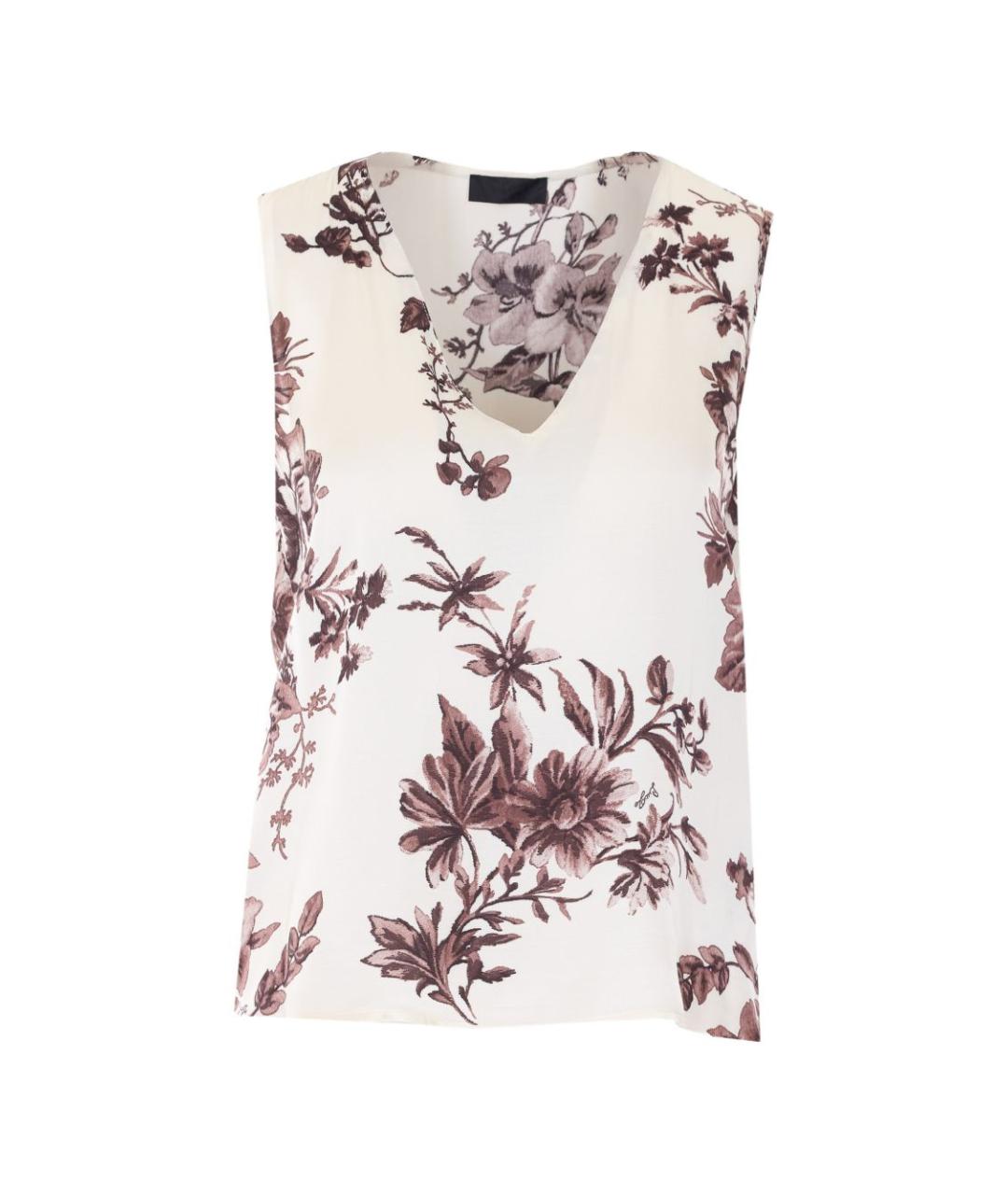 LIU JO Бежевая вискозная блузы, фото 5