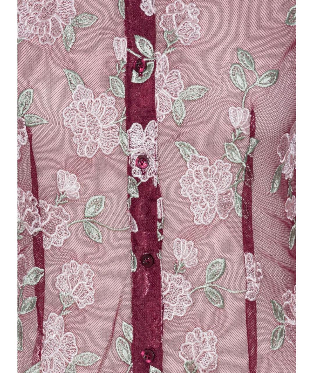 ROTATE Бордовая полиэстеровая рубашка, фото 4