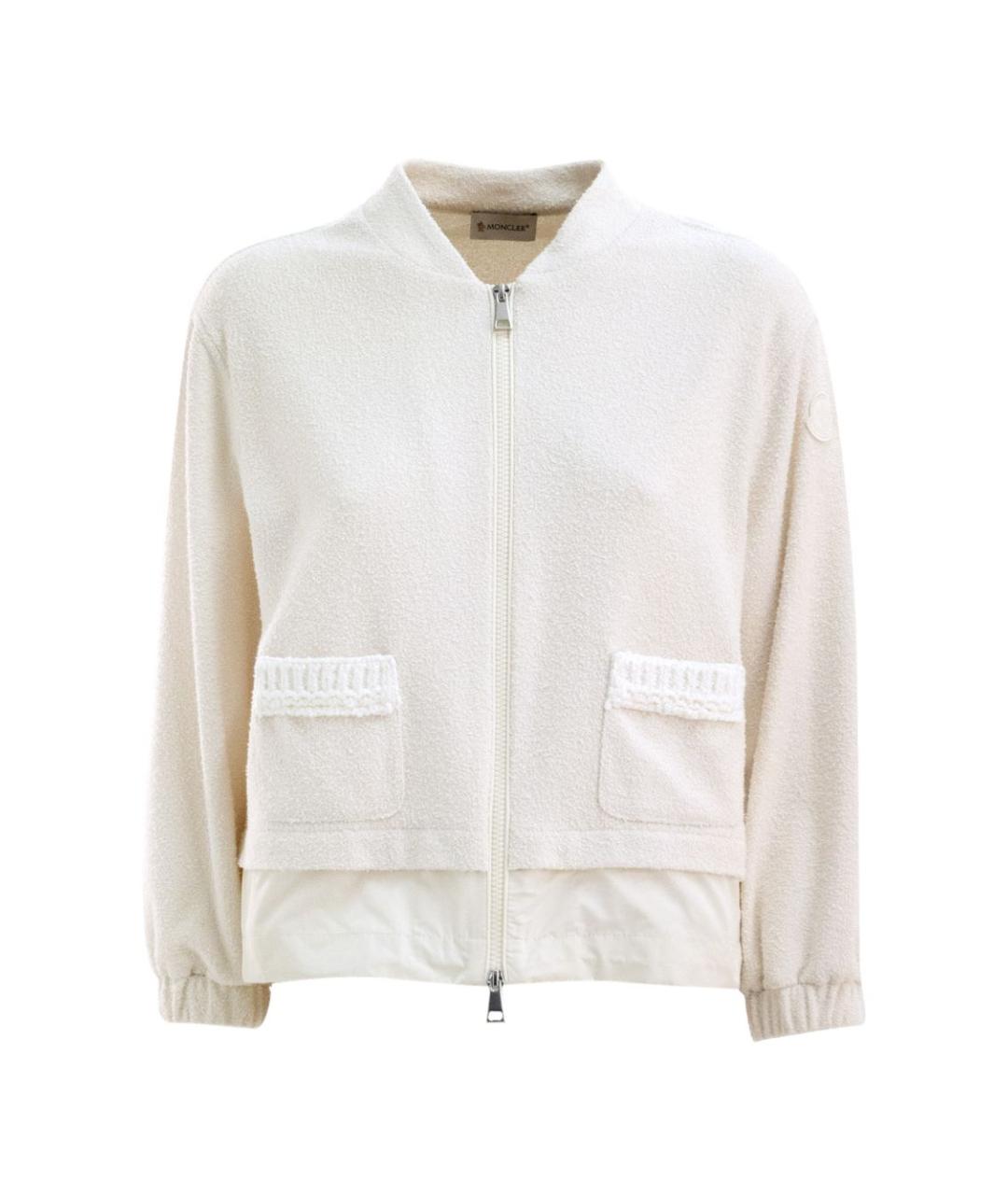 MONCLER Бежевый хлопковый джемпер / свитер, фото 1