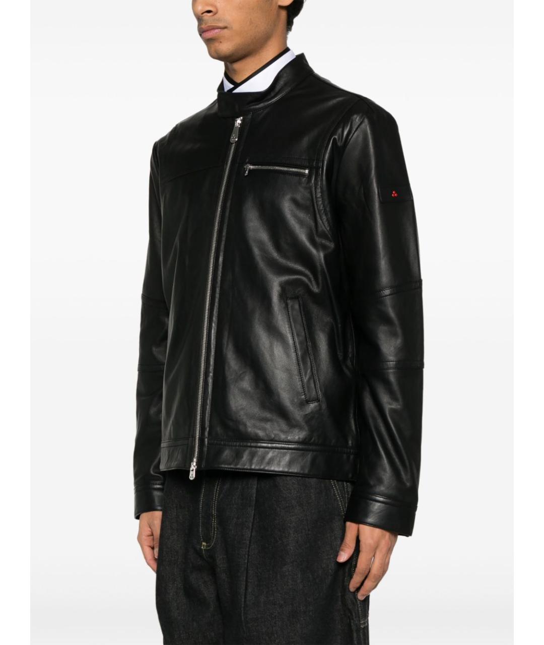 PEUTEREY Черная кожаная куртка, фото 3
