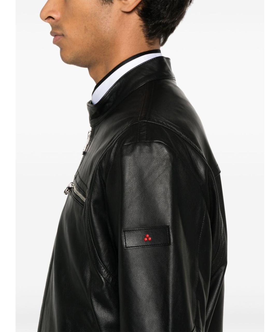 PEUTEREY Черная кожаная куртка, фото 2