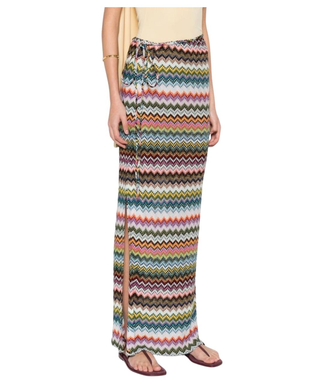 MISSONI Мульти вискозная юбка миди, фото 3