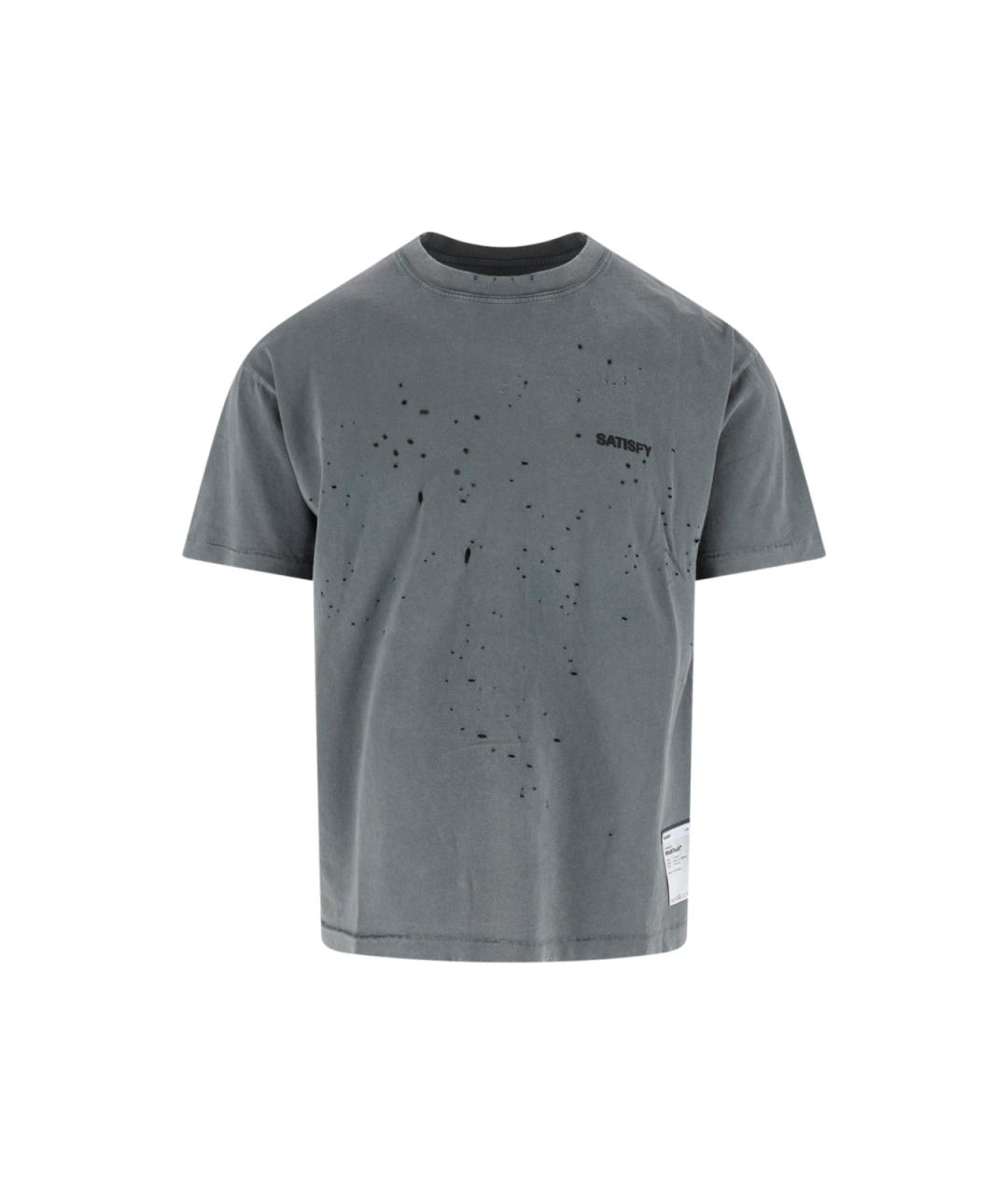 SATISFY Серая хлопковая футболка, фото 1