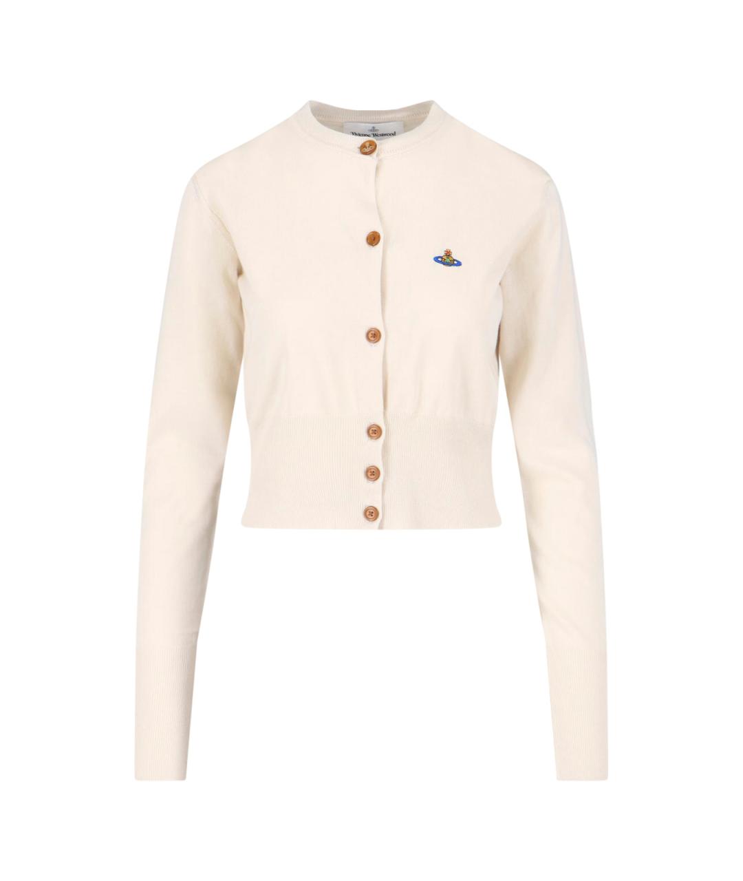 VIVIENNE WESTWOOD Белый хлопковый кардиган, фото 1