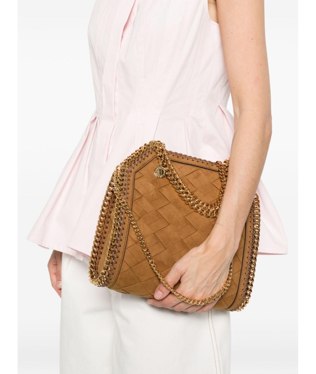 STELLA MCCARTNEY Коричневая сумка через плечо из искусственной кожи, фото 4