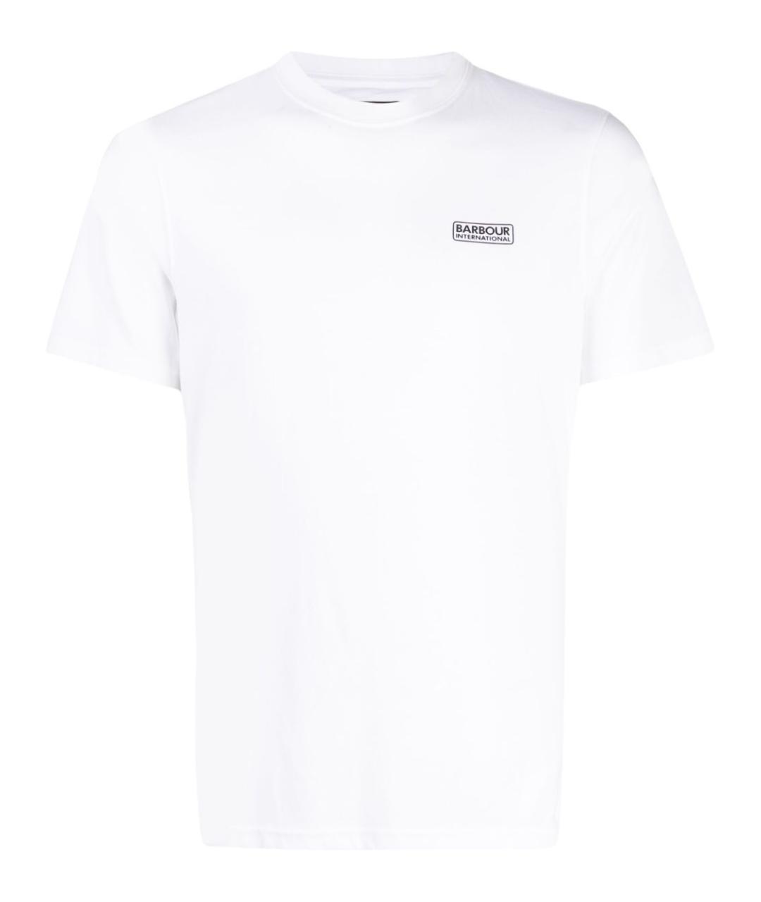 BARBOUR Белая хлопковая футболка, фото 1
