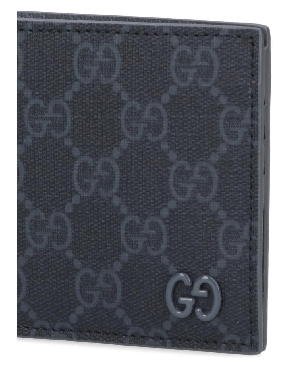 GUCCI Черный кожаный кошелек, фото 3