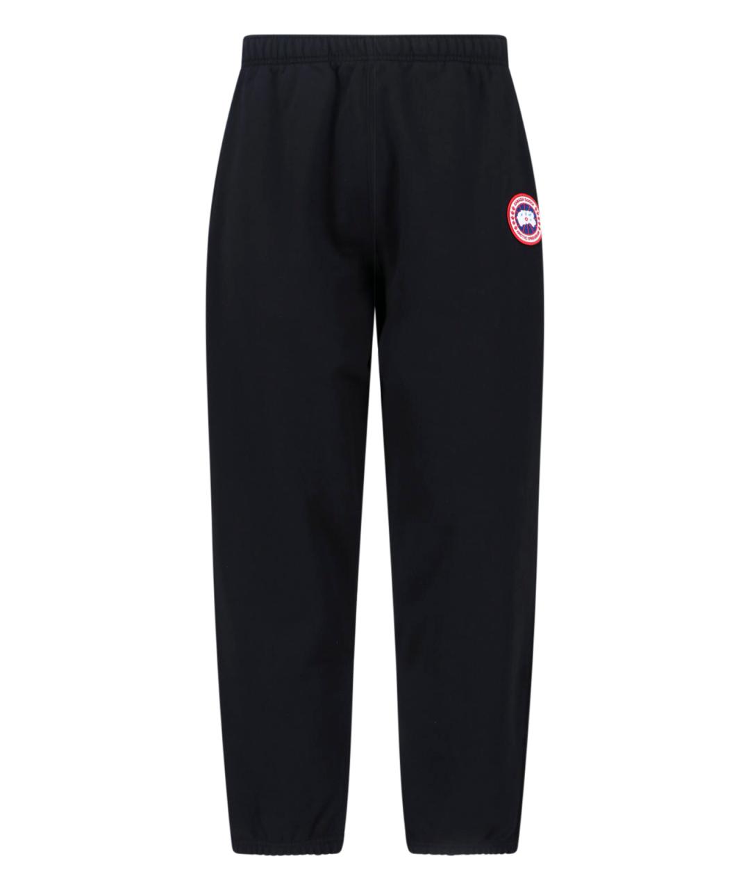 CANADA GOOSE Черные хлопковые повседневные брюки, фото 1