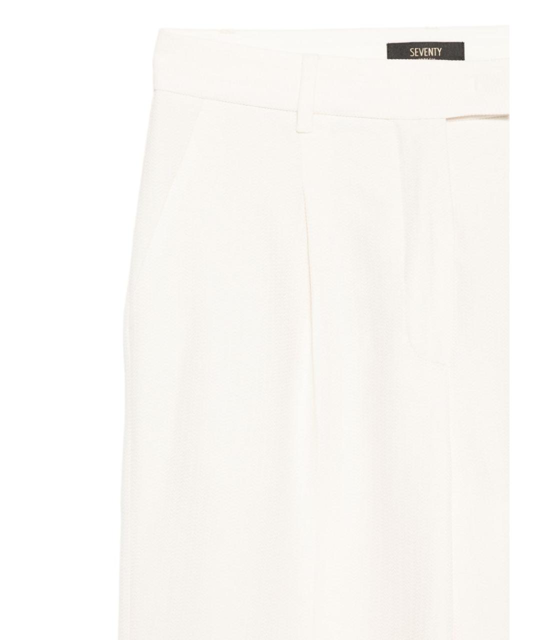 SEVENTY Бежевые хлопковые прямые брюки, фото 2