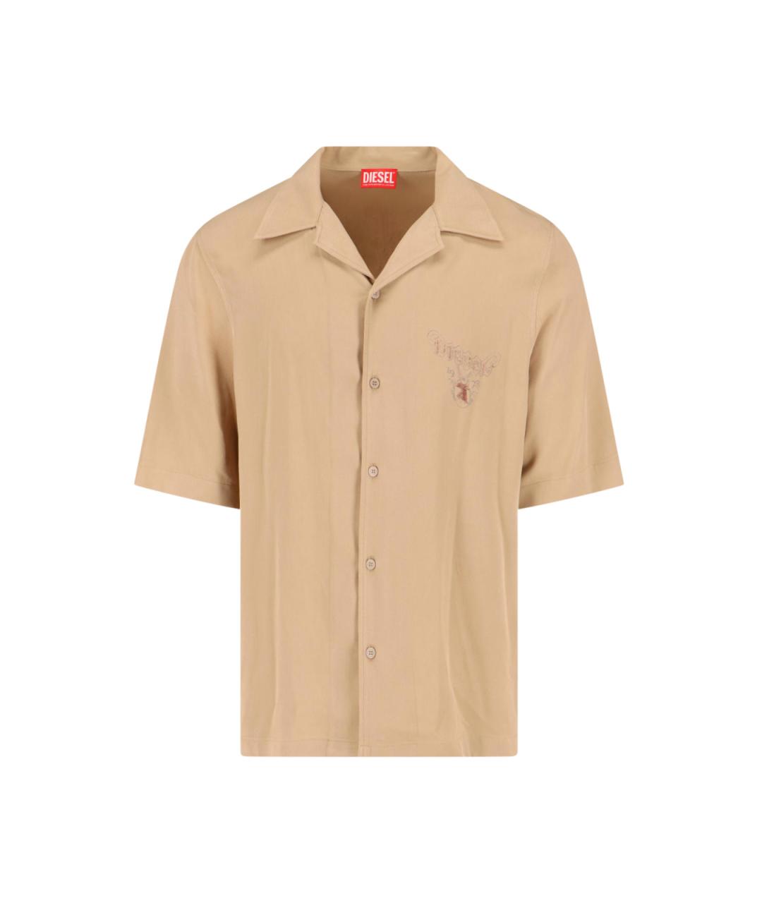 DIESEL Бежевая кэжуал рубашка, фото 1