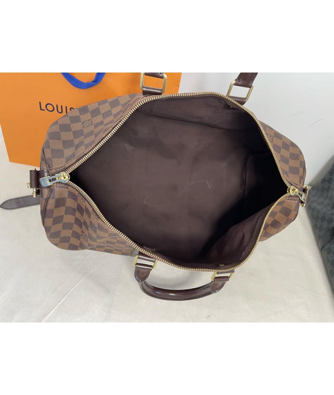 LOUIS VUITTON Коричневая дорожная/спортивная сумка, фото 5