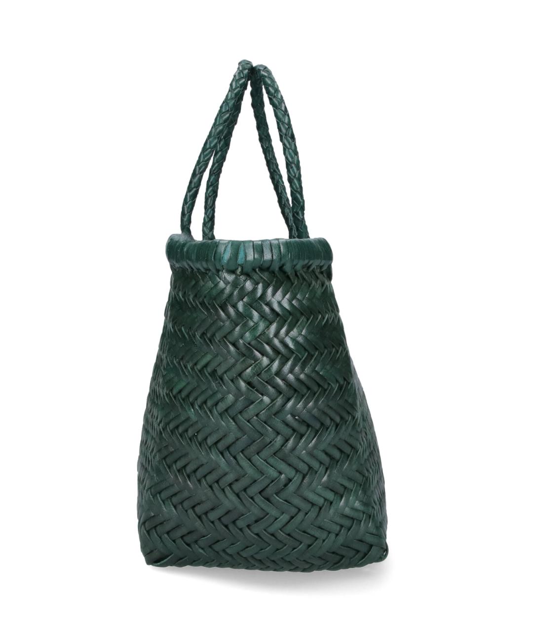 Dragon Diffusion Зеленая пелетеная сумка тоут, фото 5