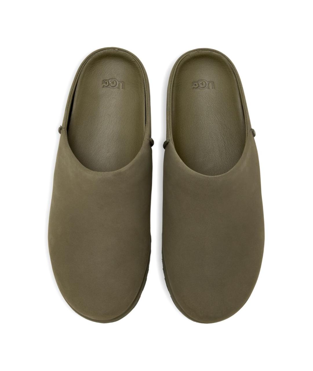 UGG AUSTRALIA Зеленые замшевые низкие ботинки, фото 3