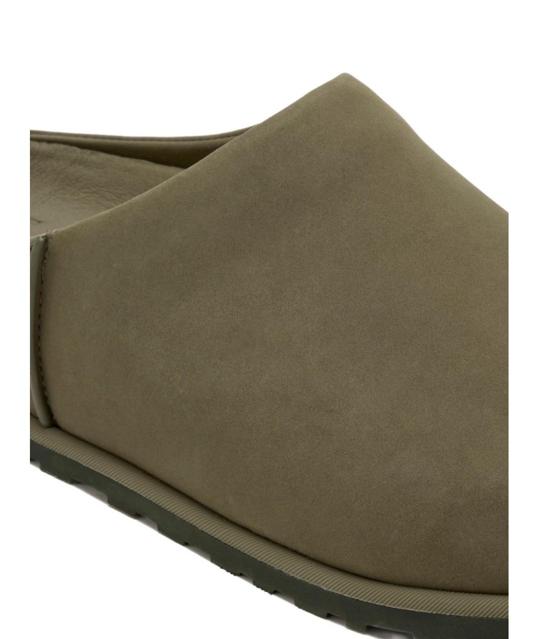 UGG AUSTRALIA Зеленые замшевые низкие ботинки, фото 4