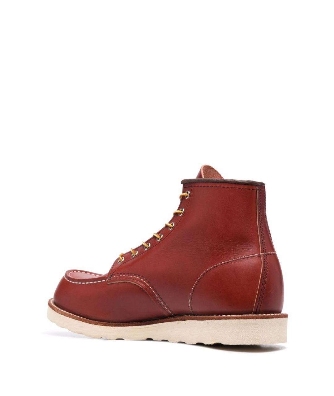 RED WING Красные кожаные высокие ботинки, фото 2
