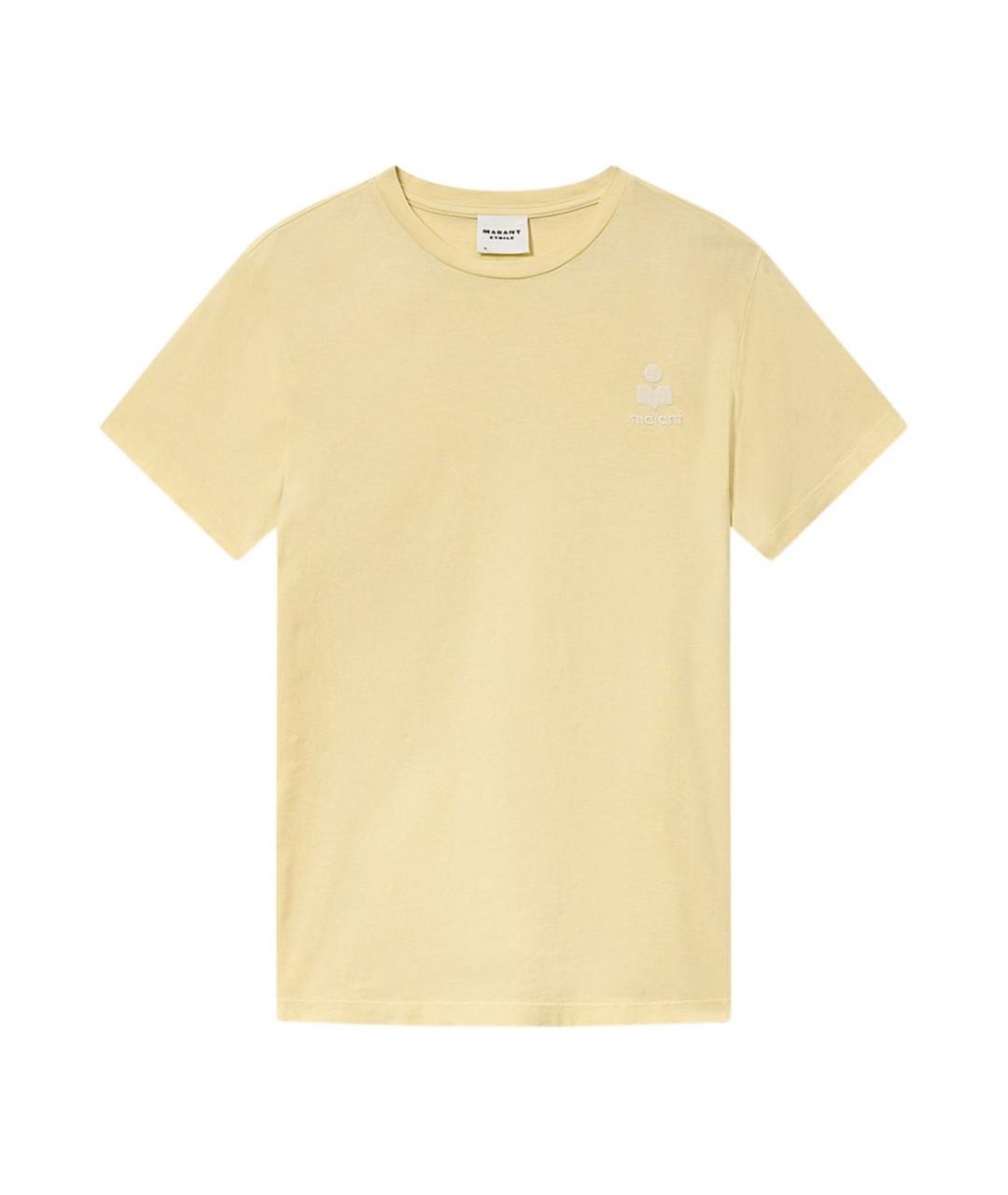 ISABEL MARANT ETOILE Бежевая хлопковая футболка, фото 1