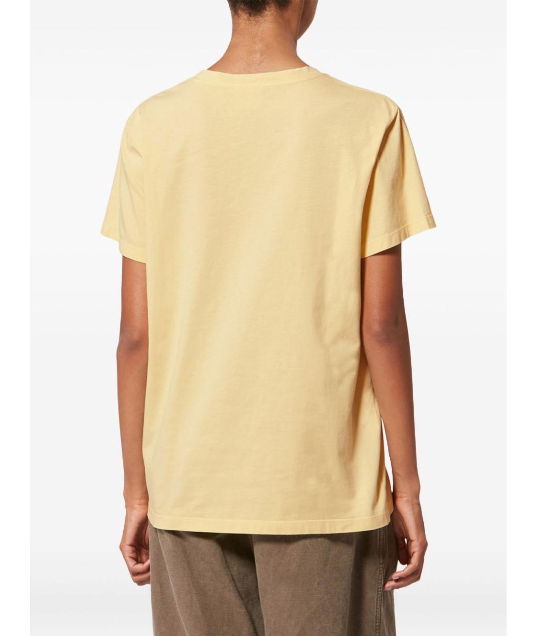 ISABEL MARANT ETOILE Бежевая хлопковая футболка, фото 3