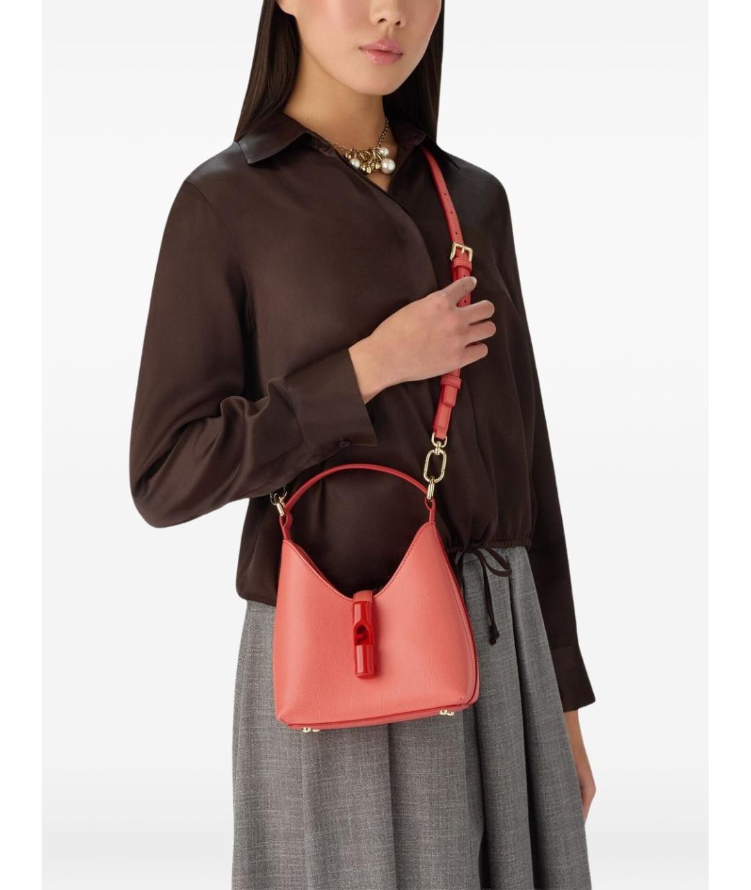 FURLA Кожаная сумка с короткими ручками, фото 4