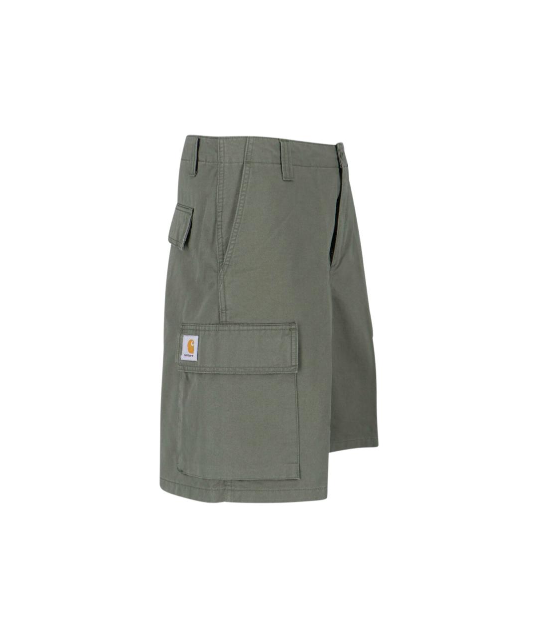 CARHARTT WIP Зеленые хлопковые шорты, фото 2